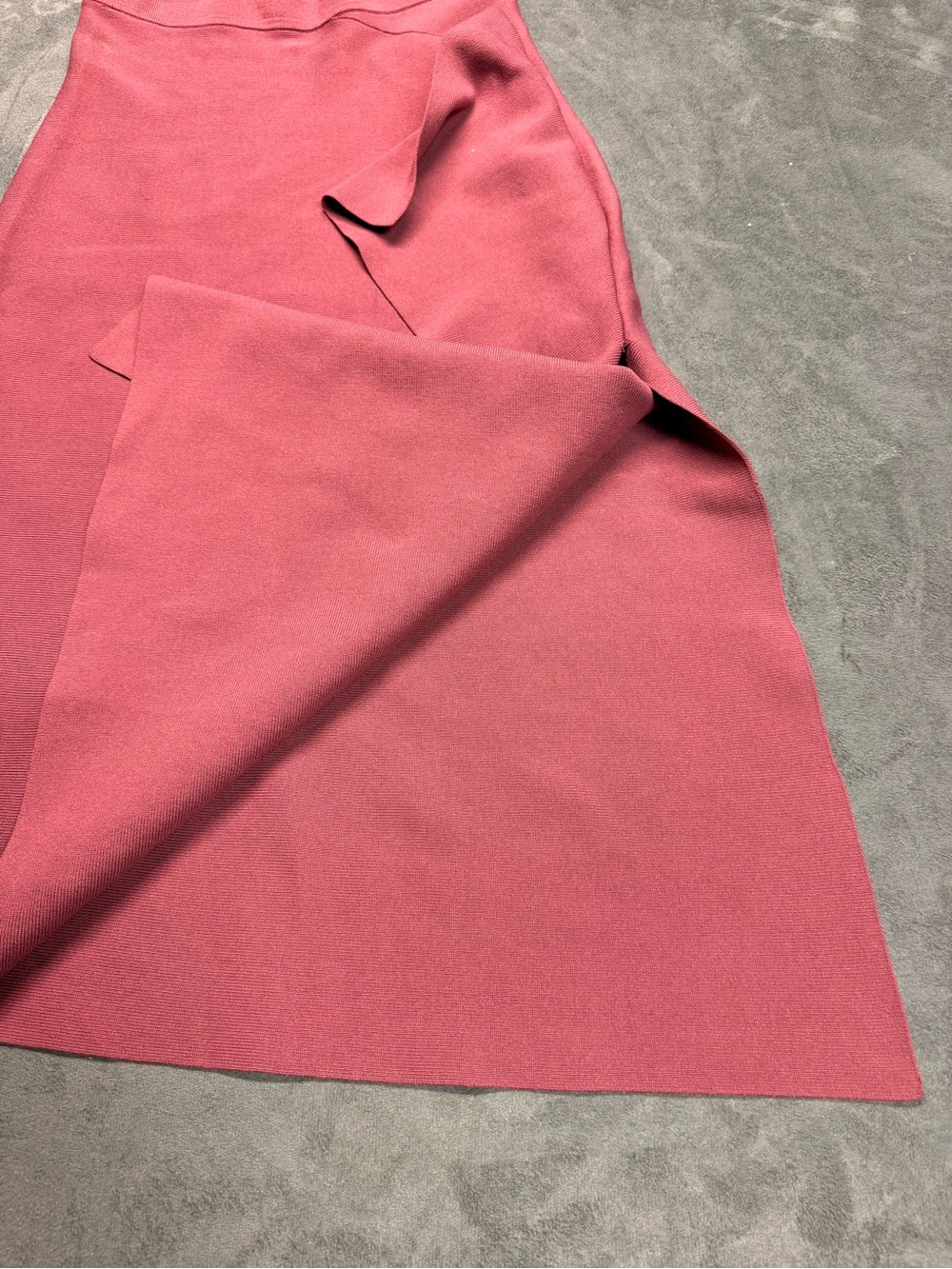Babaton Pamella Plum Midi Skirt with Flutter - Picture 6 of 9